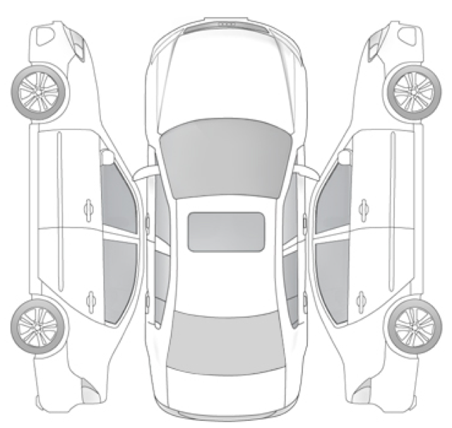 Аукционный лист Genesis G80 2018, вид сверху, id 3061109